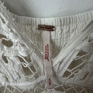 White free people maxi dress